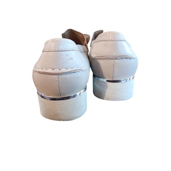 Franco Sarto Cedra Penny Loafer shoes Cream light beige size 9.5M  *K - Picture 5 of 7